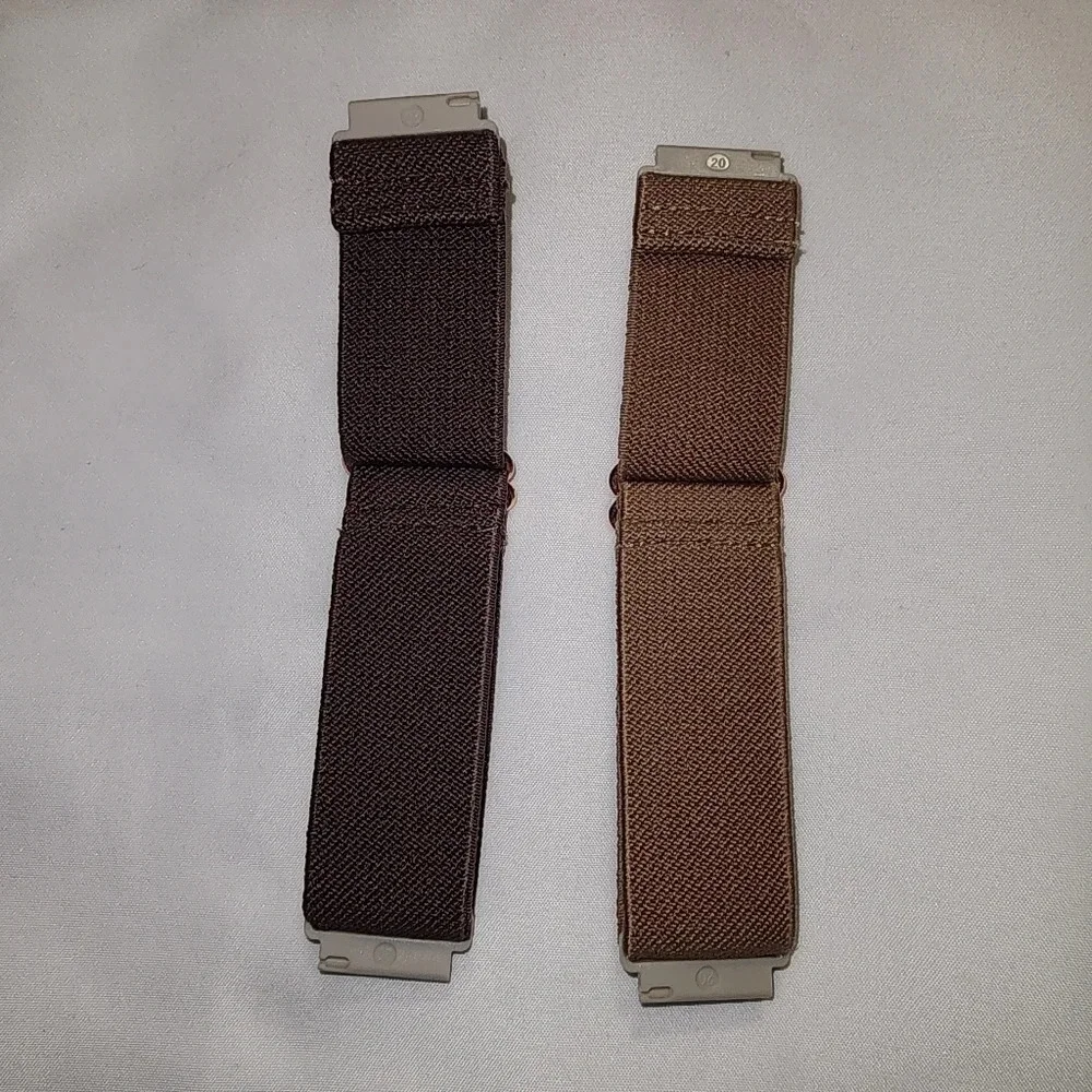 🌻🌻🆕 New Elastic Watch Bands - Set of 2 - Mauve/Ash Purple (Pin Connection)